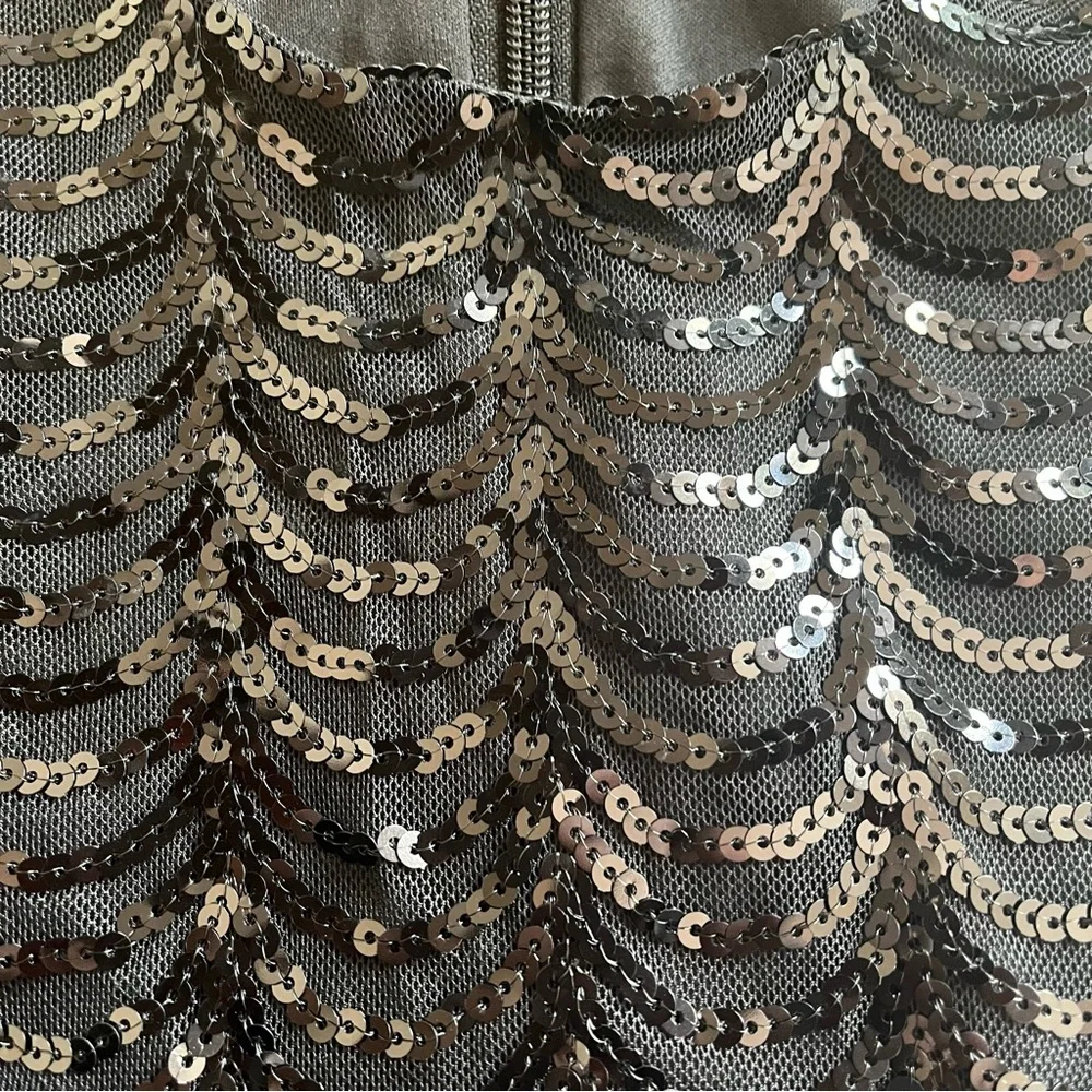 LuLu’s Black Stardust Scalloped Sequin Mini Dress - Picture 3 of 7